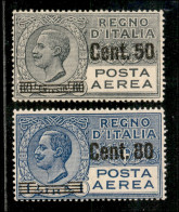 Regno - Servizi - 1927 - Soprastampati (8/9 - Aerea) - Serie Completa - Gomma Integra - Sonstige & Ohne Zuordnung