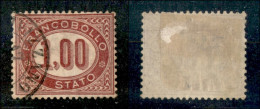 Regno - Servizi - 1875 - 1 Lira (5) - Usato - Ottimamente Centrato - Autres & Non Classés