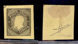 Regno - Saggi - 1863 - Grazioli - 5 Cent (21) - Carta Gialla - Senza Gomma - Sorani - Other & Unclassified