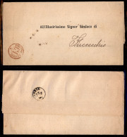 Regno - Annullamenti - Periodici Franchi C1 (rosso) - Circolare Da Roma A Fucecchio Del Gennaio1876 - Sonstige & Ohne Zuordnung