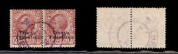 Occupazioni I Guerra Mondiale - Trentino-Alto Adige - 1918 - 10 Cent (22c+22) - Coppia Usata - T Spostata + Normale (150 - Autres & Non Classés