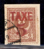 Occupazioni I Guerra Mondiale - Trentino-Alto Adige - 1919 - Taxe 5 (rosso) Su 2 Cent (76) Usato Su Frammento (200+) - Otros & Sin Clasificación