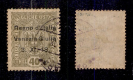 Occupazioni I Guerra Mondiale - Venezia Giulia - 1918 - 40 Heller (10) Usato (400) - Other & Unclassified