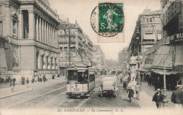 FRANCE - Marseille - La Cannebière - EL - Chocolats - Tramway - Carte Postale Ancienne - Canebière, Centro Città