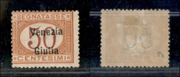 Occupazioni I Guerra Mondiale - Venezia Giulia - 1918 - 50 Cent Segnatasse (6) - Gomma Originale (350) - Andere & Zonder Classificatie