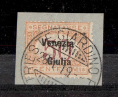 Occupazioni I Guerra Mondiale - Venezia Giulia - 1918 - 50 Cent (6) Usato Su Frammento (380+) - Andere & Zonder Classificatie