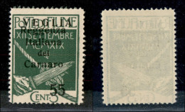 Occupazioni I Guerra Mondiale - Veglia - 1920 - 55 Cent Su 5 (10) - Gomma Integra (300) - Sonstige & Ohne Zuordnung