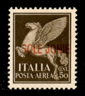 Occupazioni II Guerra Mondiale - Isole Jonie - 1941 - 50 Cent (1aa) Senza I - Gomma Integra (270) - Altri & Non Classificati