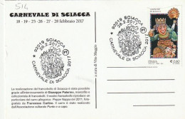 MAXIMUM CARD CARNEVALE SCIACCA 2017  (MCX514 - Cartes-Maximum (CM)