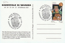 MAXIMUM CARD CARNEVALE SCIACCA 2017  (MCX504 - Maximumkaarten