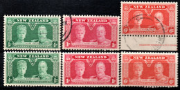 2345. NEW ZEALAND. 1935 SILVER JUBILEE SC.573-575 MNH AND USED - Ongebruikt