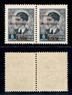 Occupazioni II Guerra Mondiale - Montenegro - 1942 - 65 Din (56+56d) In Coppia - M Grassetto A Destra - Gomma Integra (2 - Sonstige & Ohne Zuordnung