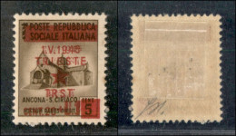 Occupazioni Straniere Di Territori Italiani - Occupazione Jugoslava - Trieste - 1945 - 20 Cent Su 1 Lira (1b) Con Doppia - Otros & Sin Clasificación