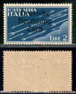 Occupazioni Straniere Di Territori Italiani - Occupazione Tedesca - Zara - 1943 - 2 Lire Aerea (6zc) - A Diversa (pos.27 - Sonstige & Ohne Zuordnung