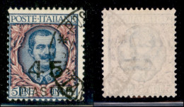 Uffici Postali All'Estero - Levante - Costantinopoli - 1922 - 45 Piastre Su 5 Lire Floreale (66) - Usato (160) - Altri & Non Classificati
