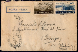 Colonie - Africa Orientale Italiana - Tafki (Addis Abeba) 14.9.37 - Aerogramma Per Rovigo (Eritrea 18+21 Aerea) - Otros & Sin Clasificación