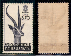 Colonie - Africa Orientale Italiana - 1938 - 3,70 Lire (17) - Gomma Integra (250) - Andere & Zonder Classificatie