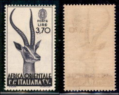 Colonie - Africa Orientale Italiana - 1938 - 3,70 Lire (17) - Gomma Integra (250) - Otros & Sin Clasificación