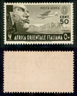 Colonie - Africa Orientale Italiana - 1938 - 50 Cent (2) - Gomma Integra (300) - Other & Unclassified