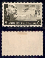 Colonie - Africa Orientale Italiana - 1938 - 50 Cent Soggetti Vari Aerea (2) - Gomma Originale - Andere & Zonder Classificatie