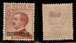 Colonie - Castelrosso - 1922 - 60 Cent Michetti (8) - Gomma Originale - Ottimamente Centrato - Otros & Sin Clasificación