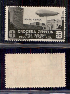 Colonie - Egeo - Emissioni Generali - 1933 - 20 Lire Zeppelin (27 - Aerea) - Gomma Integra (450) - Otros & Sin Clasificación