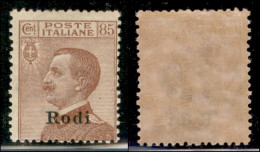 Colonie - Egeo - Rodi - 1922 - 85 Cent Michetti (13) - Gomma Originale - Other & Unclassified