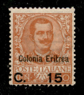 Colonie - Eritrea - 1905 - 15 Cent Su 20 Floreale (30) - Gomma Originale - Autres & Non Classés