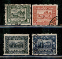 Colonie - Eritrea - 1910/14 - Soggetti Africani (34/37) - Serie Completa - Usati - Andere & Zonder Classificatie