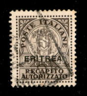 Colonie - Eritrea - 1939 - 10 Cent (1 - Recapito) Usato - Altri & Non Classificati