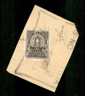 Colonie - Eritrea - 1939 - 10 Cent Recapito (1a) Con E Rotta - Usato Su Frammento - Other & Unclassified