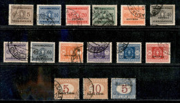 Colonie - Eritrea - 1903/1934 - Segnatasse - 15 Valori (10 + 14 + 15 + 26/34 + 36/38) Usati - Da Esaminare - Sonstige & Ohne Zuordnung