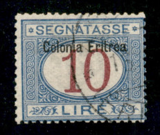 Colonie - Eritrea - 1903 - 10 Lire (11) - Usato - Fiecchi (1100) - Sonstige & Ohne Zuordnung