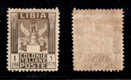 Colonie - Libia - 1926 - 1 Lira Pittorica (65) - Gomma Originale (1.200) - Autres & Non Classés