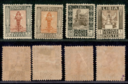 Colonie - Libia - 1926/1927 - Pittorica (61/63 + 65) - 4 Valori Dentellati 11 Nuovi Con Gomma Originale - Lievi Difetti  - Sonstige & Ohne Zuordnung