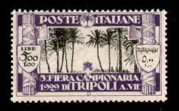 Colonie - Libia - 1929 - 5 Lire III Fiera (86) - Gomma Integra (600) - Otros & Sin Clasificación