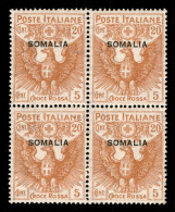 Colonie - Somalia - 1916 - 20 Cent Croce Rossa (22) In Quartina - Gomma Integra (400) - Autres & Non Classés
