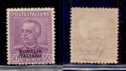 Colonie - Somalia - 1930 - 50 Cent Parmeggiani (139) - Gomma Integra - Piega In Angolo Alto Sx (250) - Altri & Non Classificati