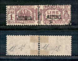 Colonie - Somalia - 1931 - 1 Lira (60) - Le Due Sezioni Usate - Cert. Diena - Other & Unclassified