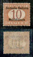Colonie - Somalia - 1906 - 10 Cent (2) - Gomma Originale - Ben Centrato (150) - Other & Unclassified