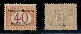 Colonie - Somalia - 1906 - 40 Cent (5) - Gomma Originale (500) - Other & Unclassified