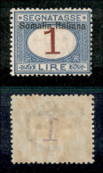 Colonie - Somalia - 1909 - 1 Lira (19) - Gomma Originale - Ben Centrato (250+) - Altri & Non Classificati