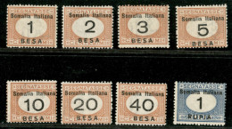 Colonie - Somalia - 1923 - Segnatasse (33/40) - Serie Completa - Gomma Integra - Andere & Zonder Classificatie