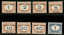 Colonie - Somalia - 1923 - Segnatasse (33/40) - Serie Completa - Gomma Integra - Otros & Sin Clasificación