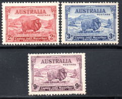 2348. AUSTRALIA 1934 MERINO SG.150-152 MNH - Ungebraucht