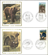 EUROPA - ANDORRA FRANCESE - Protezione Natura (230/231) - Serie Completa - 2 FDC 24.4.71 - Autres & Non Classés