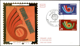 EUROPA - ANDORRA FRANCESE - Europa Cept (247/248) - Serie Completa - FDC 28.4.73 - Andere & Zonder Classificatie