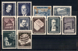 EUROPA - AUSTRIA - 1953 - Serie Complete + Spezzature Del Periodo (981/983+988/995) - 11 Valori - Gomma Integra/original - Sonstige & Ohne Zuordnung