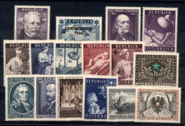 EUROPA - AUSTRIA - 1954 - Serie Complete + Spezzature Del Periodo (996/1011) - 16 Valori - Gomma Integra (170) - Otros & Sin Clasificación