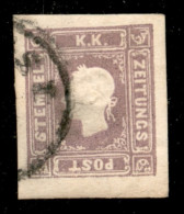 EUROPA - AUSTRIA - 1858 - Per Giornali - 1,05 Kreuzer (17) - Usato - Savarese Oliva (400) - Altri & Non Classificati